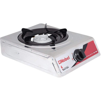 Nobel Gas Stove Stainless Steel Honeycomb Auto Ignition Single Burner, NGT1001, 1 Year Warranty