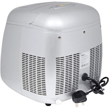 Nobel 18 Liters Water Tank Capacity With 1.8 Kg Ice Bin Capacity And 20-30 Kg Ice Making Capacity, Full Ice Basket Alarm Function, Led Power Indicator Function, Silver, NIM12HS, 1 Year Warranty