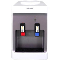 Nobel 2 Tap Table Top Hot And Cold Function Water Dispenser, Excess Water Tray, Hot And Cold Switch Button, With Compressor Cooling, White, NWD556, 1 Year Warranty