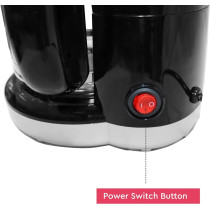 Nobel Coffee Machine, 1.5 Litre 12 Cups Capacity Auto Keep Warm Function Boiling Dry Protection Dishwasher Safe, Black/Silver, NCM10, 1 Year Warranty