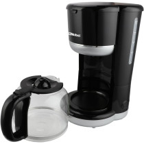 Nobel Coffee Machine, 1.5 Litre 12 Cups Capacity Auto Keep Warm Function Boiling Dry Protection Dishwasher Safe, Black/Silver, NCM10, 1 Year Warranty
