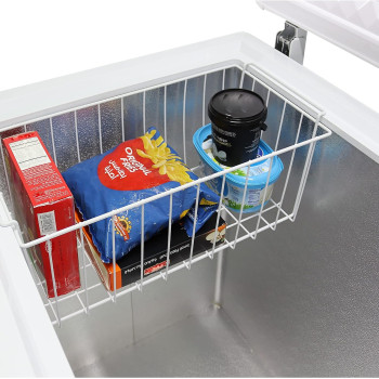 Nobel Chest Freezer Aluminum Inside External Handle With Outside Condensor 350 Litres Gross Capacity, 316 Litres Net Capacity, White, NCF350, 1 Year Warranty