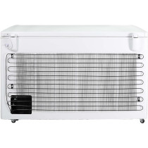Nobel Chest Freezer Aluminum Inside External Handle With Outside Condensor 350 Litres Gross Capacity, 316 Litres Net Capacity, White, NCF350, 1 Year Warranty
