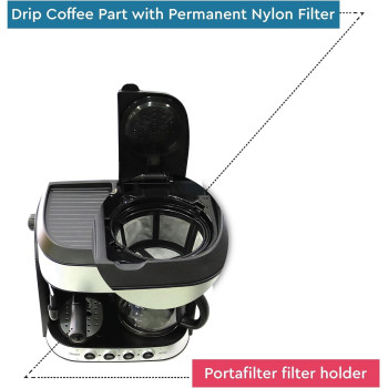 Nobel Coffee Machine 1.25 Liter Espresso And Americano With Steam Pump, Black/Silver, NCM13, 1 Year Warranty