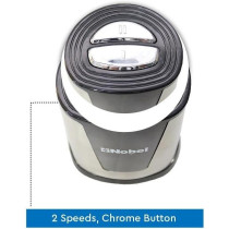 Nobel Chopper 1.8 Litres Full Metal Gear 2 Speed Stainless Steel Blade Over Heat Protection, Transparent, NCFP418GP, 1 Year Warranty
