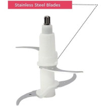 Nobel Chopper 1.8 Litres Full Metal Gear 2 Speed Stainless Steel Blade Over Heat Protection, Transparent, NCFP418GP, 1 Year Warranty