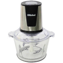 Nobel Chopper 1.8 Litres Full Metal Gear 2 Speed Stainless Steel Blade Over Heat Protection, Transparent, NCFP418GP, 1 Year Warranty