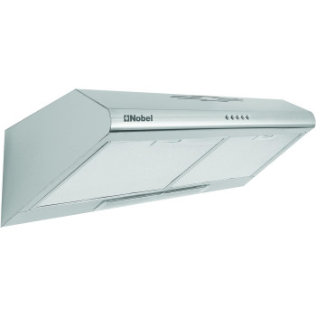 Nobel 60 Cm Built In Hood, Push Button Control, 3 Spin Motor, Stainless Steel Control Panel And Body, Carbon Filter, Led Light, Silver, NBI7501CHSS, 1 Year Warranty