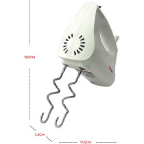 Nobel Stick Hand Blender With 3 Speed Two Chromed Beaters Plus Beat Eggs Function, White, NHB25, 1 Year Warranty