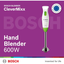 Bosch Hand Blender Clevermixx Dip And Dressing 600 W, Powerful Processing Ergonomic Blender, MSM2623GgGB, 1 Year Warranty