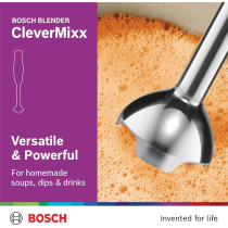 Bosch Hand Blender Clevermixx Dip And Dressing 600 W, Powerful Processing Ergonomic Blender, MSM2623GgGB, 1 Year Warranty