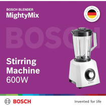 Bosch Blender 600 W Stirring Machine, 1500 Ml Food Capacity With Smoothie Filter And Grinder, German Engineering, Mightymixx, 1 Year Warranty
