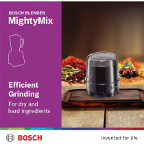 Bosch Blender 600 W Stirring Machine, 1500 Ml Food Capacity With Smoothie Filter And Grinder, German Engineering, Mightymixx, 1 Year Warranty