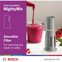 Bosch Blender 600 W Stirring Machine, 1500 Ml Food Capacity With Smoothie Filter And Grinder, German Engineering, Mightymixx, 1 Year Warranty