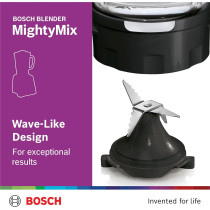 Bosch Blender 600 W Stirring Machine, 1500 Ml Food Capacity With Smoothie Filter And Grinder, German Engineering, Mightymixx, 1 Year Warranty
