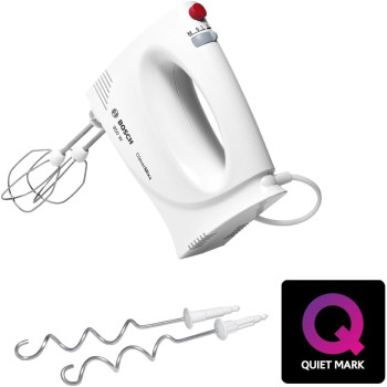 Bosch Stainless Steel Clever Mixx Hand Mixer 350 W, White, MFQ3030GB, 1 Year Warranty