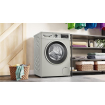 Bosch Series 4, Free-Standing Washing Machine 9 Kg Front Loader, Led-Display, Touch Control Buttons, 1400 RPM, Silver, 1 Year Warranty