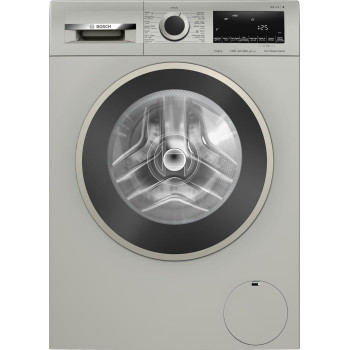 Bosch Series 4, Free-Standing Washing Machine 9 Kg Front Loader, Led-Display, Touch Control Buttons, 1400 RPM, Silver, 1 Year Warranty