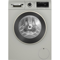 Bosch Series 4, Free-Standing Washing Machine 9 Kg Front Loader, Led-Display, Touch Control Buttons, 1400 RPM, Silver, 1 Year Warranty