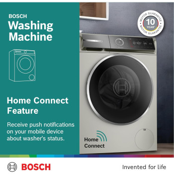 Bosch Front Load Washing Machine 10Kg Series 8, Innovative Bosch Washing Machine, WGB2560XGC, 1 Year Warranty
