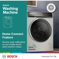 Bosch Front Load Washing Machine 10Kg Series 8, Innovative Bosch Washing Machine, WGB2560XGC, 1 Year Warranty