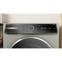 Bosch Series 8 Free-Standing Washing Machine, Frontloader Fullsize, 9 Kg, 1400 Rpm, Touchcontrol Button, Programmable, Silver, WGB244AXGC, 1 Year Warranty