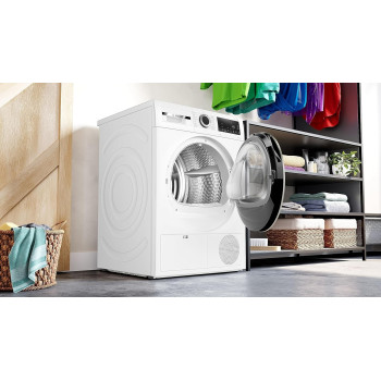 Bosch Series 4 Free-Standing Heat Pump Tumble Dryer 9 Kg, Auto Dry, Touch Control Buttons, WQG24200GC, 1 Year Warranty