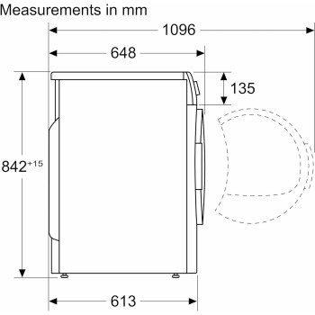 Bosch Series 4 Heat Pump Tumble Dryer 9 Kg Silver Inox, Auto Dry, LCD, Push-Button, WQG2410XGC, 1 Year Warranty