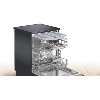Bosch Series 4, Free-Standing Dishwasher 60 Cm, 14 Place Settings, Home Connect Enabled Via Wlan, SMS4HMC65M, Black, 1 Year Warranty