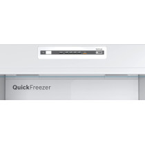 Bosch Series 2 Free-Standing Fridge-Freezer With Freezer, Metallic, KDN43N120M, 1 Year Warranty