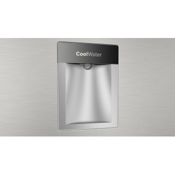 Bosch Series 6, Free-Standing Fridge-Freezer Refrigerator with freezer at top, 186 x 86 cm, Vita Fresh. No Frost Stainless steel KDD86AI31M With 1-Year Manufacturer Warranty