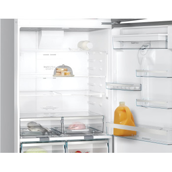 Bosch Series 6, Free-Standing Fridge-Freezer Refrigerator with freezer at top, 186 x 86 cm, Vita Fresh. No Frost Stainless steel KDD86AI31M With 1-Year Manufacturer Warranty