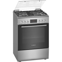 Bosch Free Standing Cooker, Gas Cooker 53.7 KG, Stainless Steel Gas Range Cooker, German Engineering Cooking Range, HXQ38AE50M, 1 Year Warranty