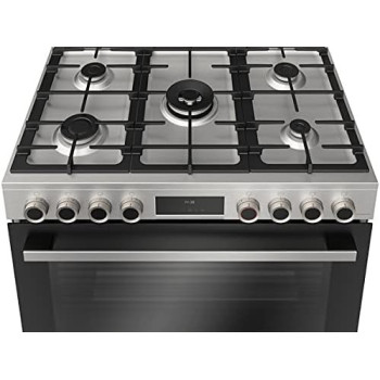Bosch Series 8 Gas Range Cooker Stainless Steel, HIZ5G7W50M, 1 Year Warranty