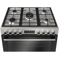 Bosch Series 8 Gas Range Cooker Stainless Steel, HIZ5G7W50M, 1 Year Warranty