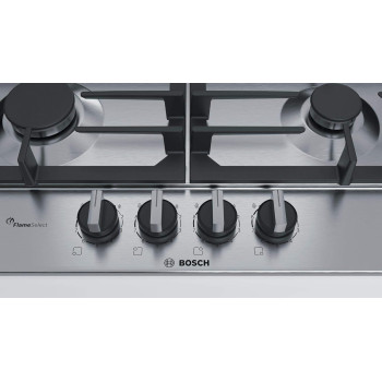 Bosch Serie, 60Cm 4 Burners Gas Hob, Stainless Steel, PCP6A5B90M, 1 Year Warranty