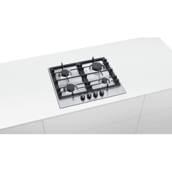 Bosch Serie, 60Cm 4 Burners Gas Hob, Stainless Steel, PCP6A5B90M, 1 Year Warranty