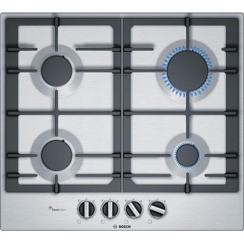 Bosch Serie, 60Cm 4 Burners Gas Hob, Stainless Steel, PCP6A5B90M, 1 Year Warranty