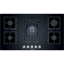 Bosch Built In Hob 5 Gas Burners, PPQ9B6O90M, Black, 1 Year Warranty