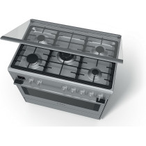 Bosch Top Gas And Electric Oven Free Standing Cooker, HSB738357M, 1 Year Warranty