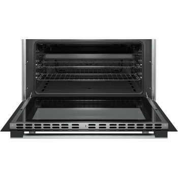 Bosch Series 8, 90X60 cm, 5 High Speed Ceramic Cooking Zones Electric Range Cooker, Stainless Steel HKK99V850M Min 1 year manufacturer warranty