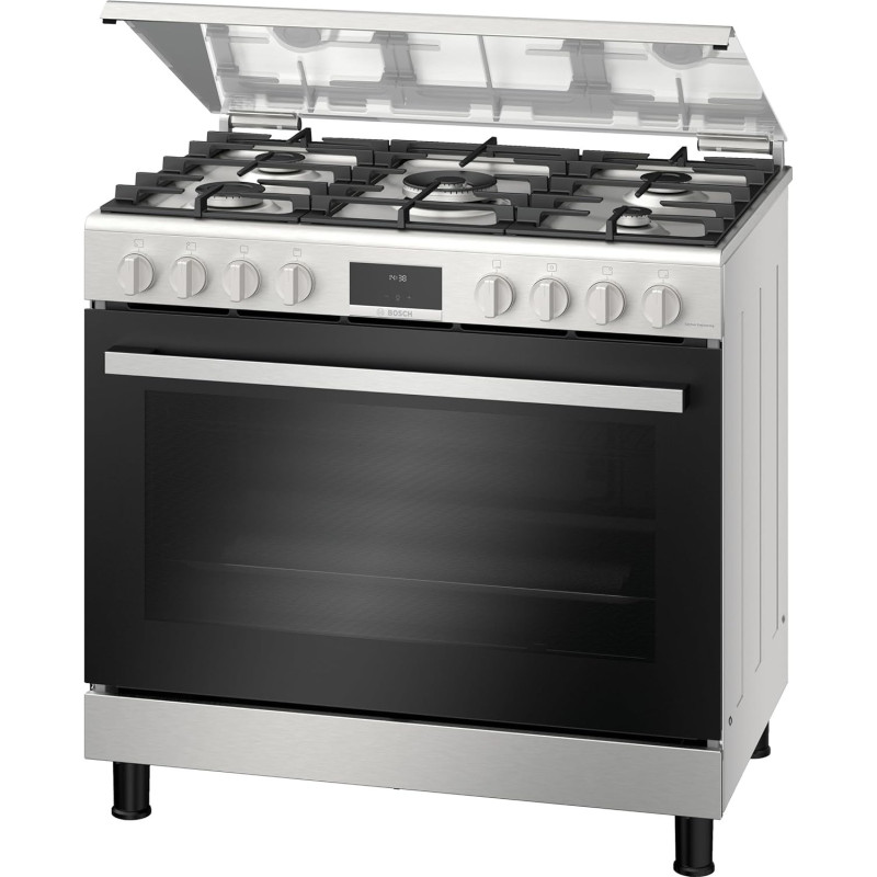 Bosch Series 6 Gas Range Cooker Stainless Steel, HGX5H8W50M, 1 Year Warranty