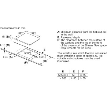Bosch Series 4, Induction Hob, 60Cm, PUE611BB5E, Black, 1 Year Warranty