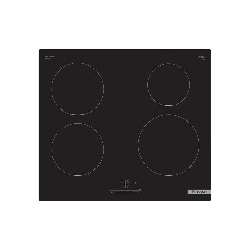 Bosch Series 4, Induction Hob, 60Cm, PUE611BB5E, Black, 1 Year Warranty