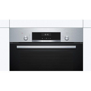 Bosch Series 6 Built-In Oven With Added Steam Function, LCD Display Control, 8 Heating Methods, Stainless Steel, HIJ557YS0M, 1 Year Warranty