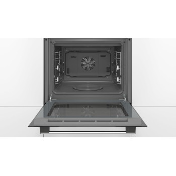 Bosch Series 6 Built-In Oven With Added Steam Function, LCD Display Control, 8 Heating Methods, Stainless Steel, HIJ557YS0M, 1 Year Warranty