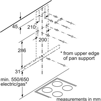 Bosch Serie, 90 Cm, Wall-Mounted Cooker Hood, Stainless Steel, DWB94BC51B, 1 Year Warranty