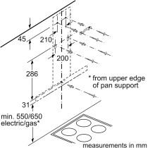 Bosch Serie, 90 Cm, Wall-Mounted Cooker Hood, Stainless Steel, DWB94BC51B, 1 Year Warranty