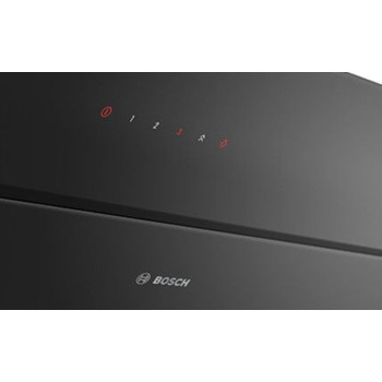 Bosch Series 4, Wall-Mounted Cooker Hood, 60 Cm, Clear Glass Black Printed, DWK66AJ60M, 1 Year Warranty