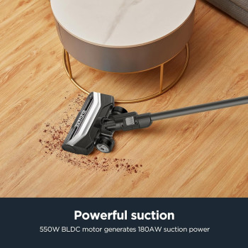 Eureka Cordless Vacuum Cleaner, 550W 60 Mins Running 5-In-1 Powerful Househould Wireless Vacuum 19KPA With Led Headlights For Home Carpet Hard Floor Car Pet Hair, 1 Year Warranty